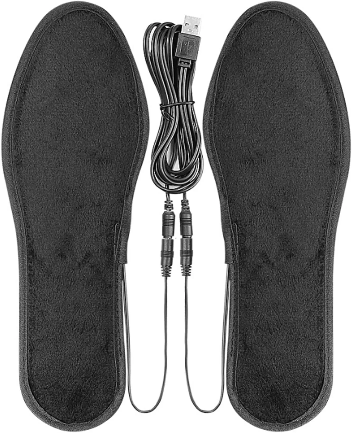1Pair USB Heated Insoles Winter Feet Warmer Sock Pad Mat Electric Heated Insoles Foot Warmer Insoles for Men Women