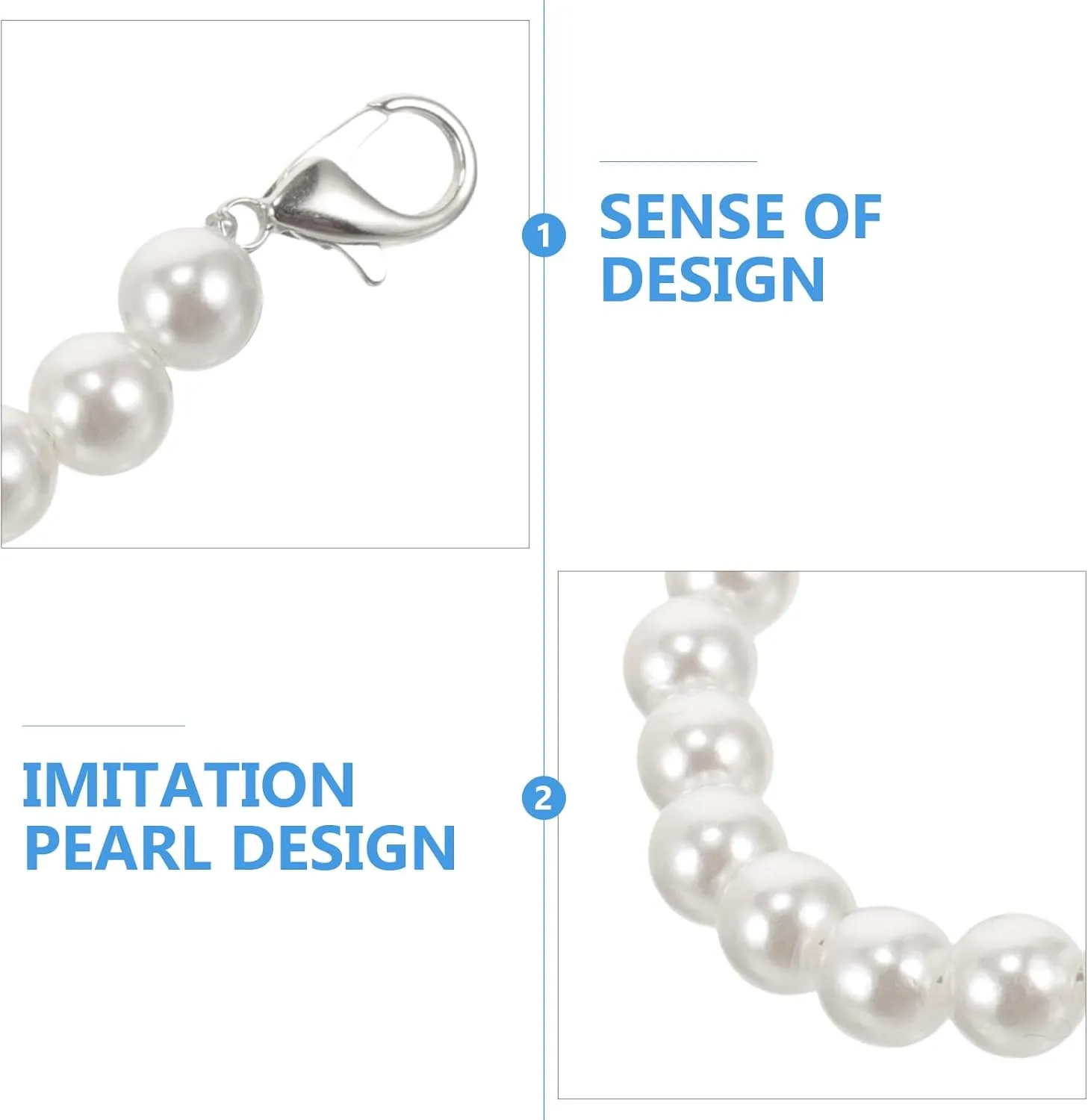 2pcs Pearl Laces Pearl Beaded Shoe Straps for High Heels White Shoe Laces Shoelaces Heel Straps Ankle