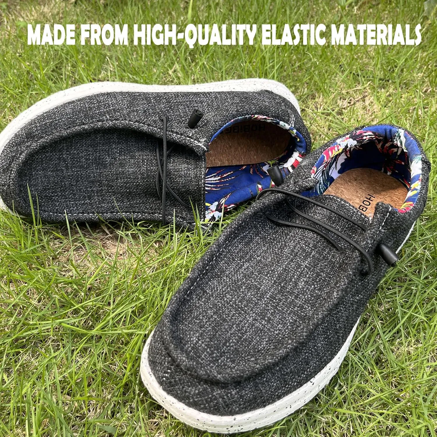 5 Pairs Elastic Shoelaces Strings Replacement Laces for Hey Dude Shoes No Tie Stretch Shoe Laces