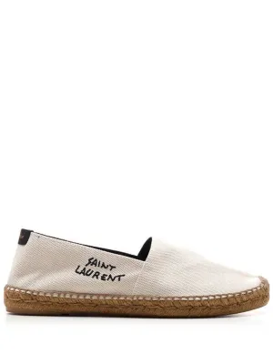 5-star customer support Monogram Popular product Beige Logo Saint Laurent Espadrilles