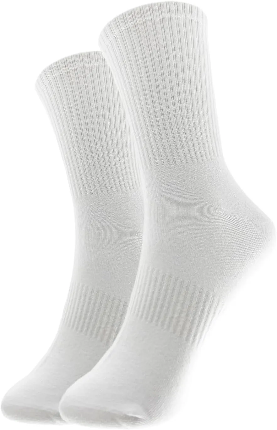 6 Pairs Comfortable Casual Cotton Socks for Women, Girls and Students (fit women girls shoe size 5-10)