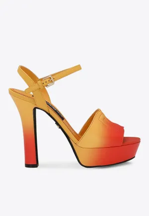 85 Ombre Platform Sandals in Calfskin