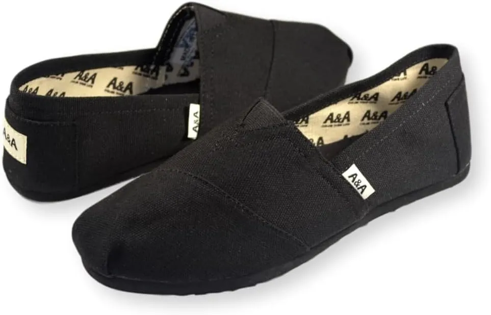 A&A - Espadrilles for Women - Sandals - Canvas Shoes - Slip On Shoes - Alpargatas for Women - Unisex Shoes - Vegan Shoes