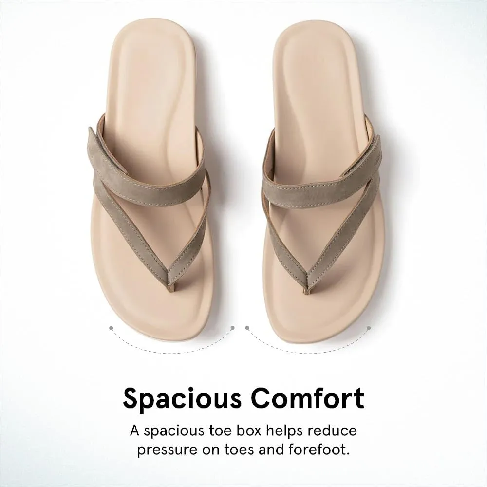 ABEO Oasis Thong Sandals For Women | Arch Support Sandals | Ball of Foot Pain Relief | Built-In Metatarsal Pads Women | Ball Of Foot Cushions for Women
