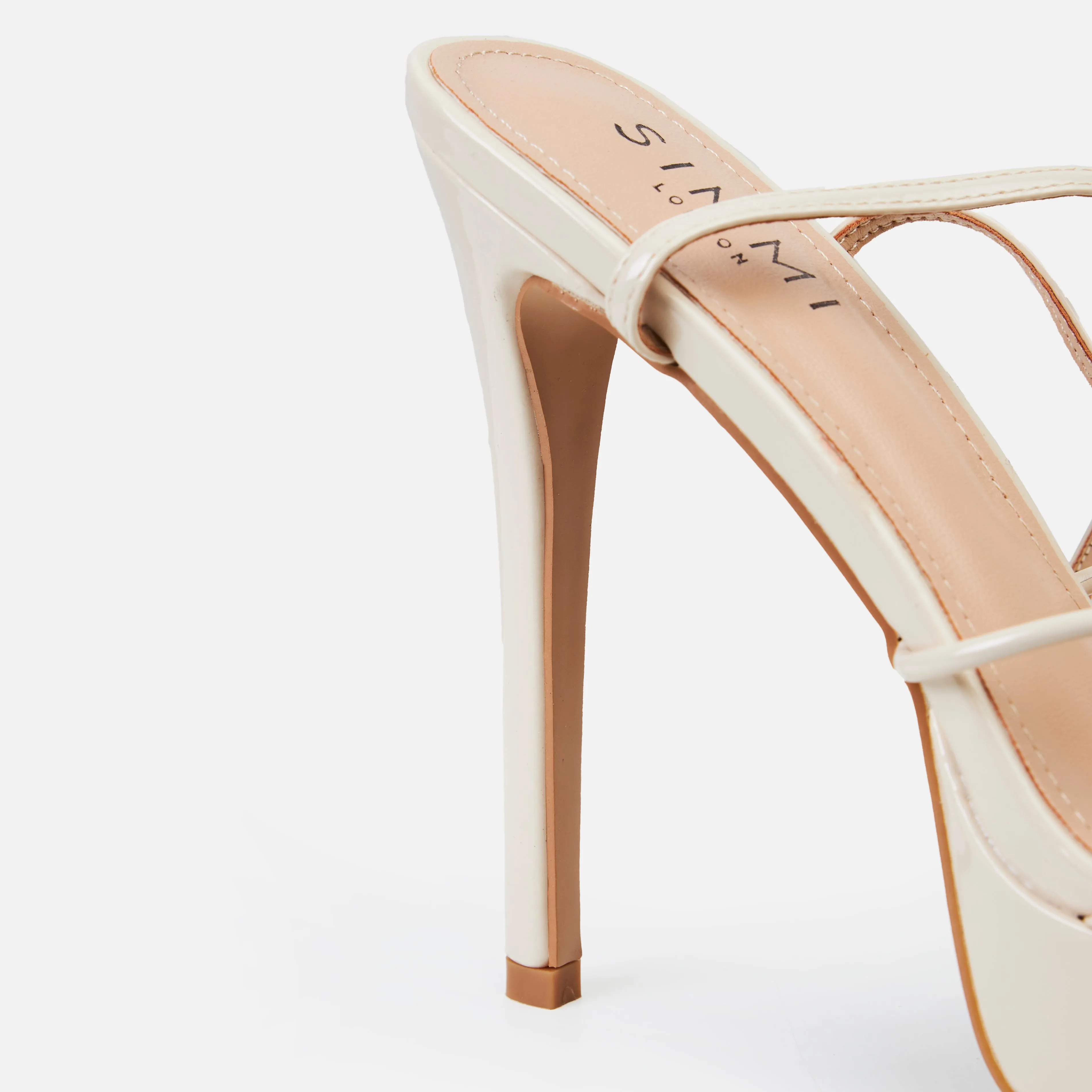 Aerin Stone Patent Platform Stiletto Heels