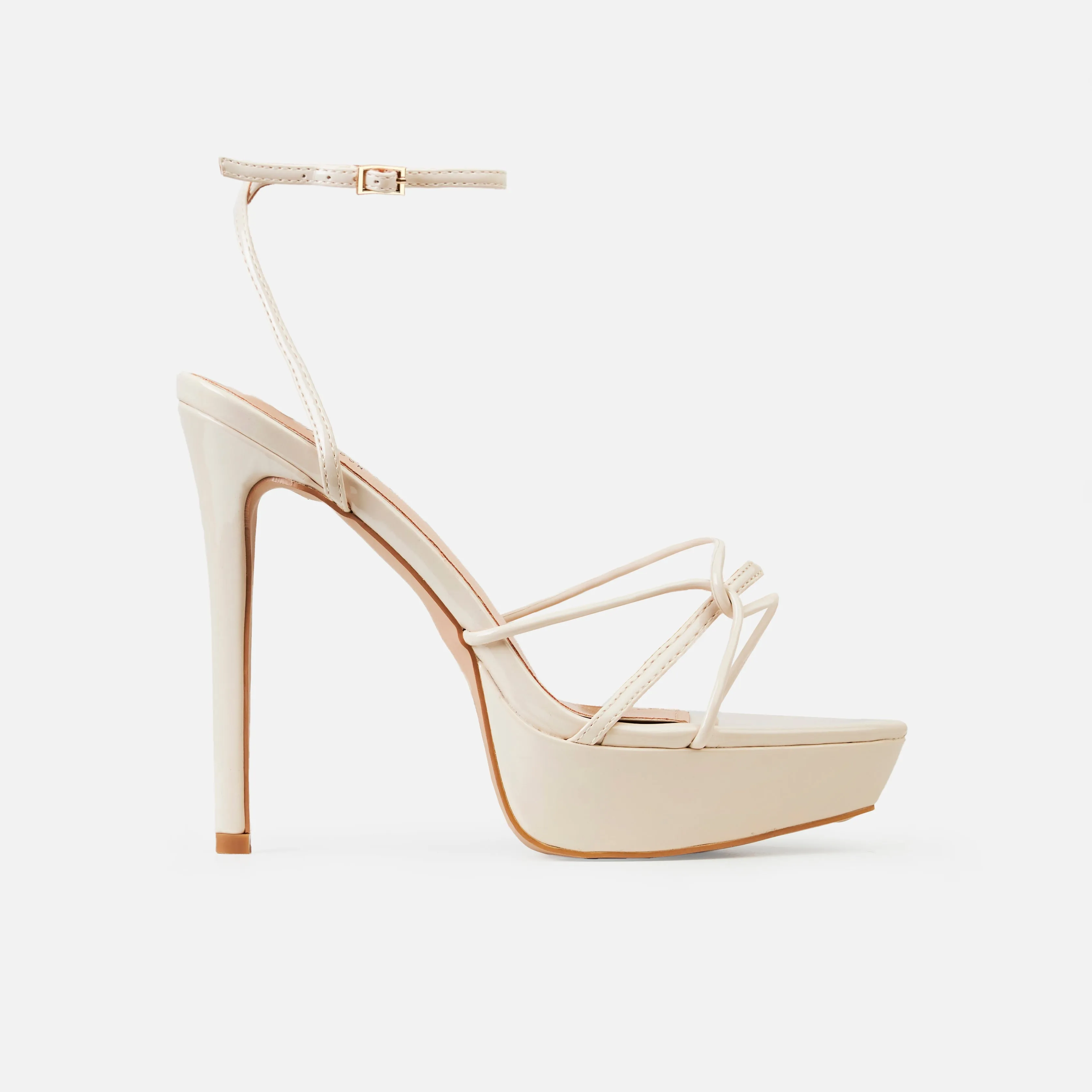 Aerin Stone Patent Platform Stiletto Heels