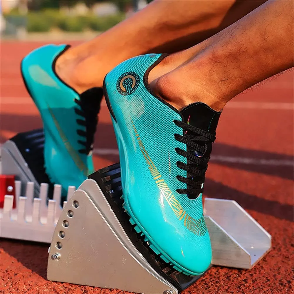 ailishabroy Track and Field Running Spike Shoe Mesh Breathable Lightweight Durable Sneakers Athletics Shoes Unisex Adult and Boy Sport Shoes