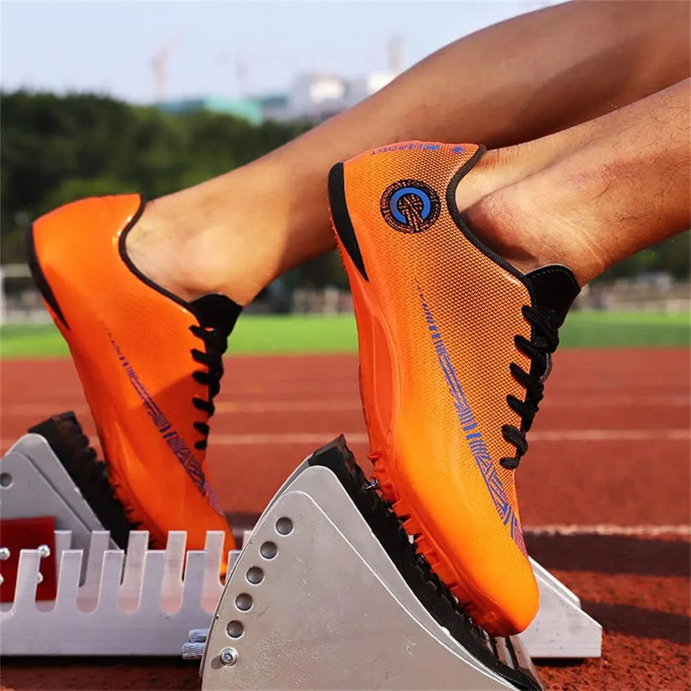 ailishabroy Track and Field Running Spike Shoe Mesh Breathable Lightweight Durable Sneakers Athletics Shoes Unisex Adult and Boy Sport Shoes