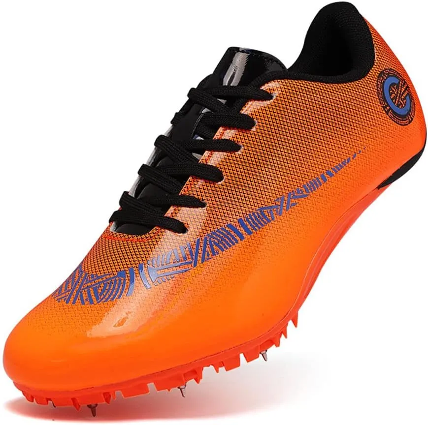 ailishabroy Track and Field Running Spike Shoe Mesh Breathable Lightweight Durable Sneakers Athletics Shoes Unisex Adult and Boy Sport Shoes