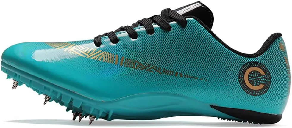 ailishabroy Track and Field Running Spike Shoe Mesh Breathable Lightweight Durable Sneakers Athletics Shoes Unisex Adult and Boy Sport Shoes