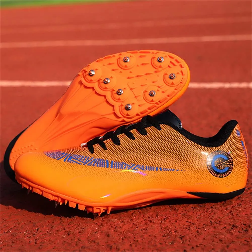 ailishabroy Track and Field Running Spike Shoe Mesh Breathable Lightweight Durable Sneakers Athletics Shoes Unisex Adult and Boy Sport Shoes