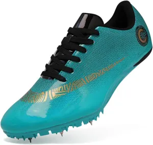 ailishabroy Track and Field Running Spike Shoe Mesh Breathable Lightweight Durable Sneakers Athletics Shoes Unisex Adult and Boy Sport Shoes