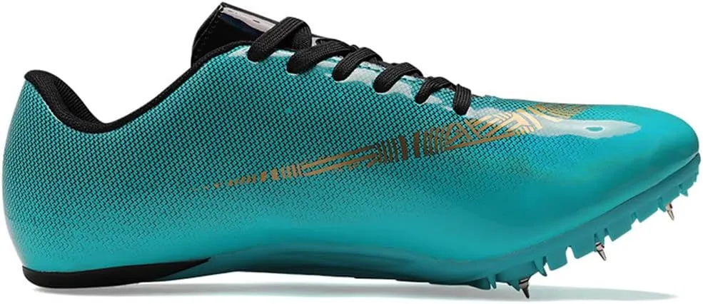 ailishabroy Track and Field Running Spike Shoe Mesh Breathable Lightweight Durable Sneakers Athletics Shoes Unisex Adult and Boy Sport Shoes