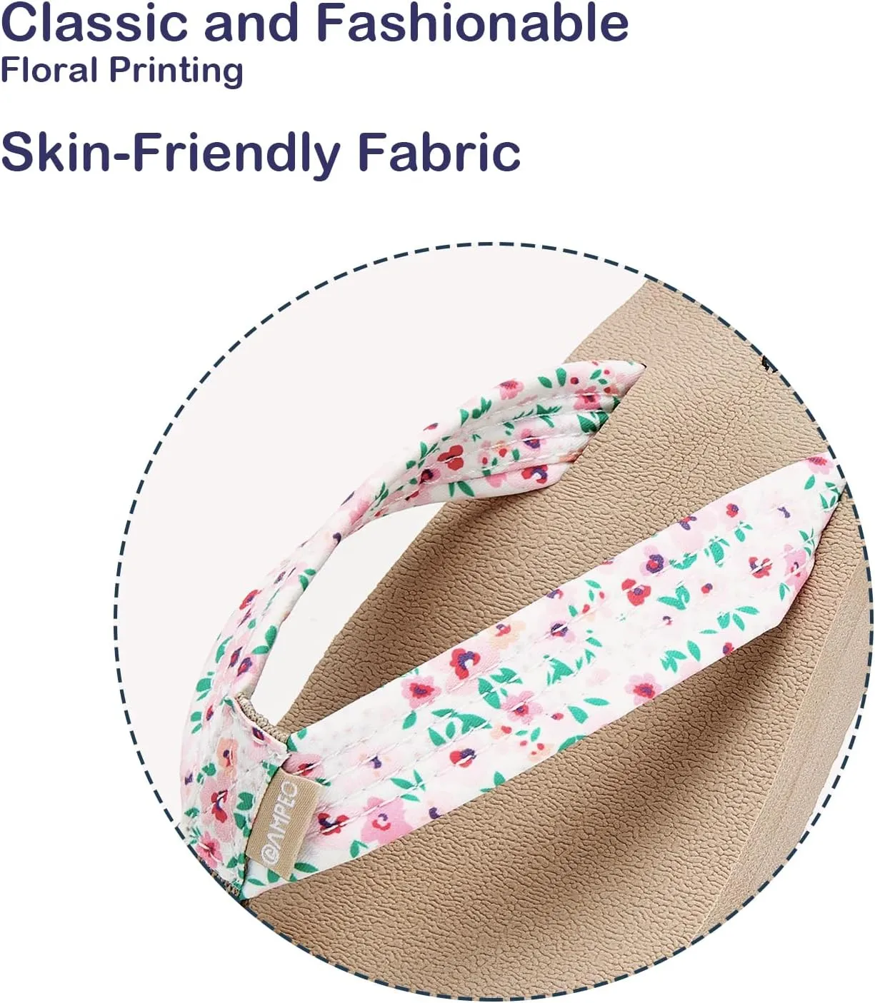 Ampeo Women's Arch Support Flip Flops Comfortable Casual Summer Beach Thong Sandals