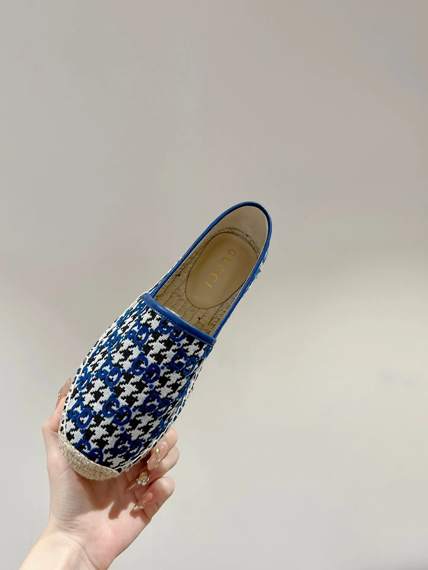 AND ESPADRILLE LOAFER COBALT CANVAS Localized shipping GG BLACK Bundle deal Gucci