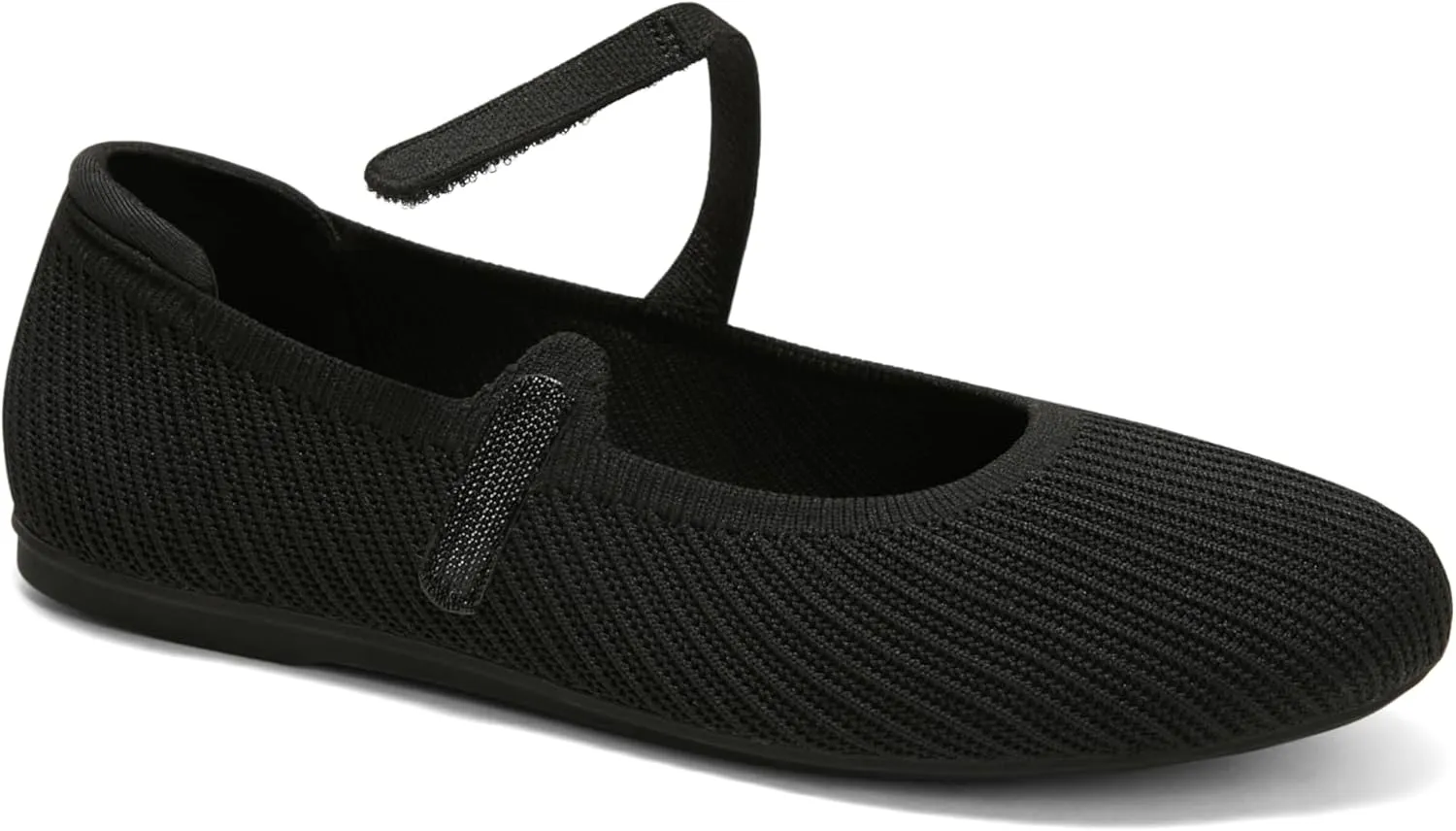Arromic Ballet Flats for Women Round Toe Mary Jane Shoes Comfortable Dressy Women Flats Adjustable Straps Washable Knit Slip On Shoes