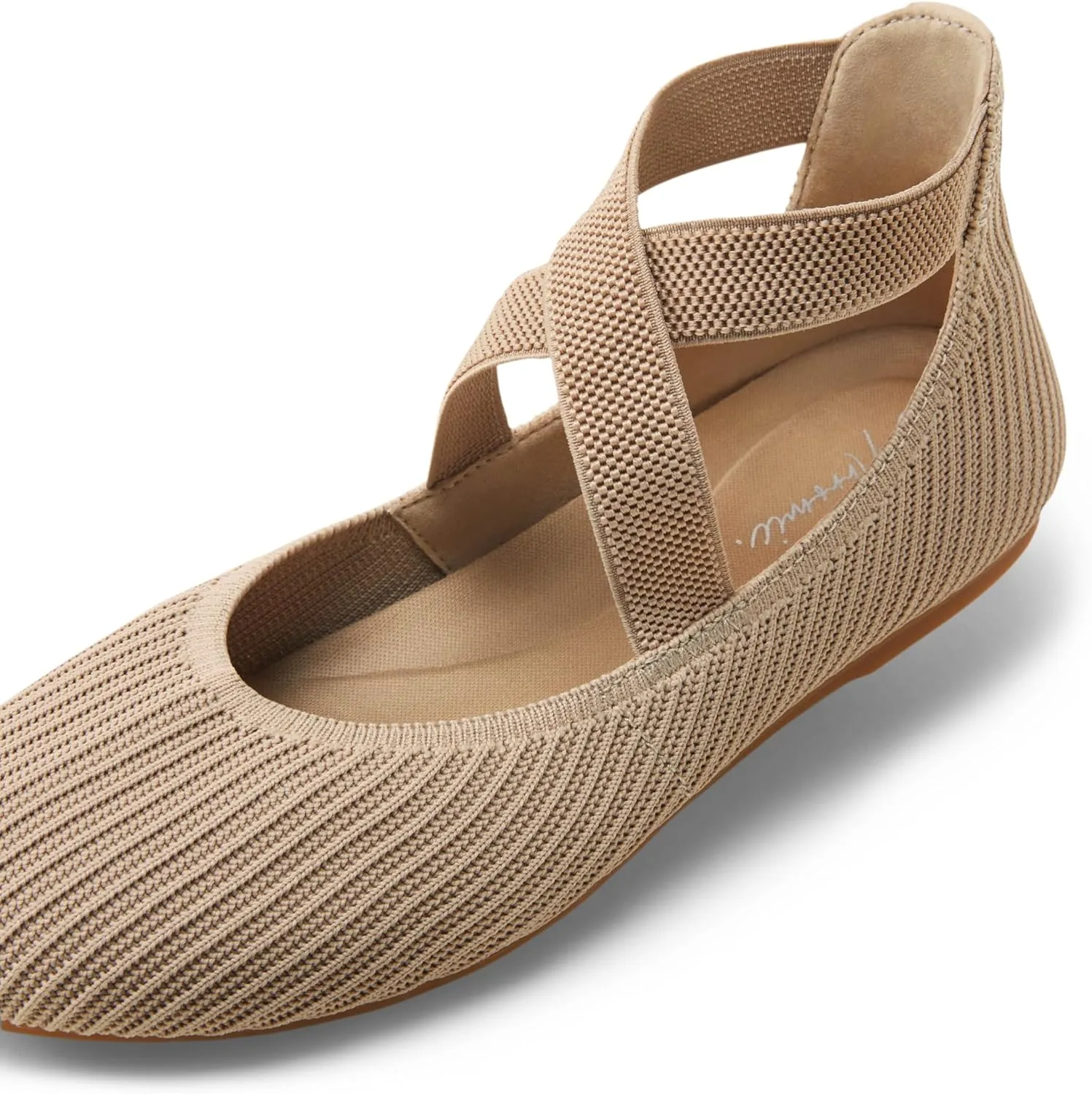 Arromic Flats for Women Round Toe Ballet Flats with Ankle Straps Ballerina Flat Shoes Women Dressy Comfortable for Work Wedding Office Casual
