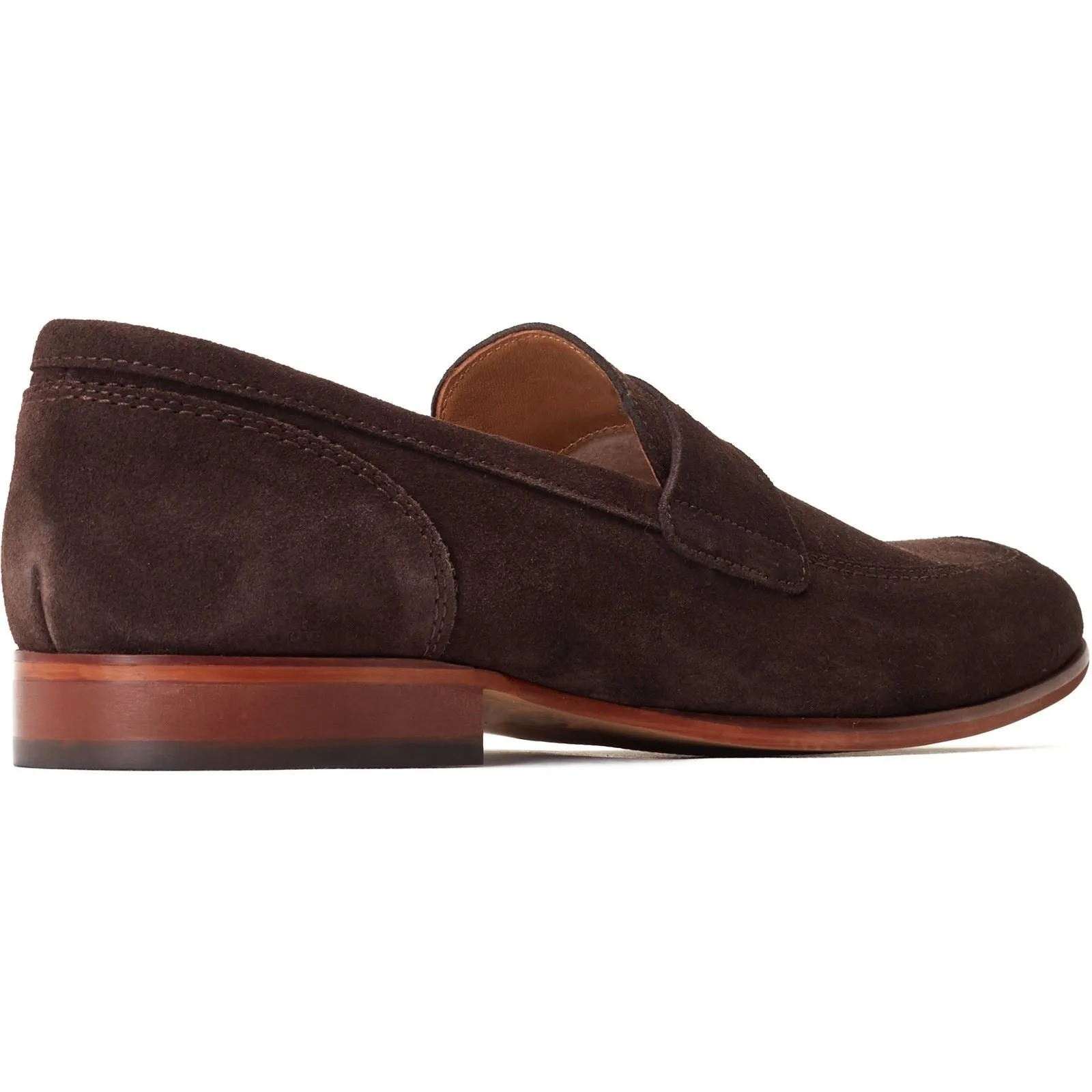 Base London Men's Bruno Penny Loafer in Burnt Brown
