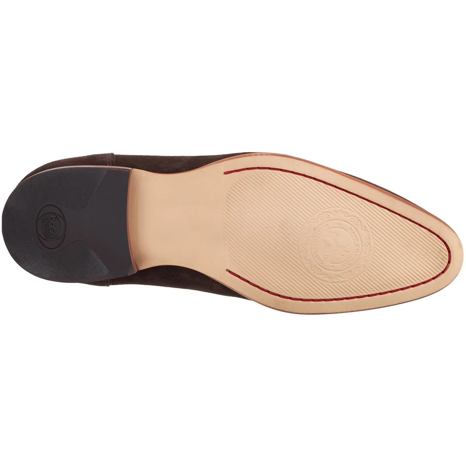 Base London Men's Bruno Penny Loafer in Burnt Brown