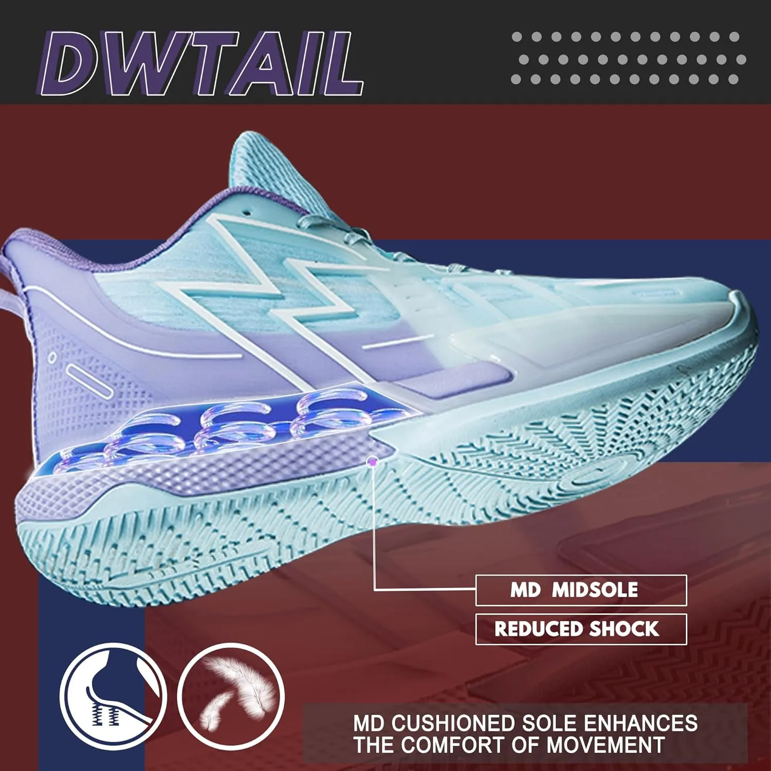 Basketball Shoes for Men Lightweight Durable for Outdoor Sports Training Matches