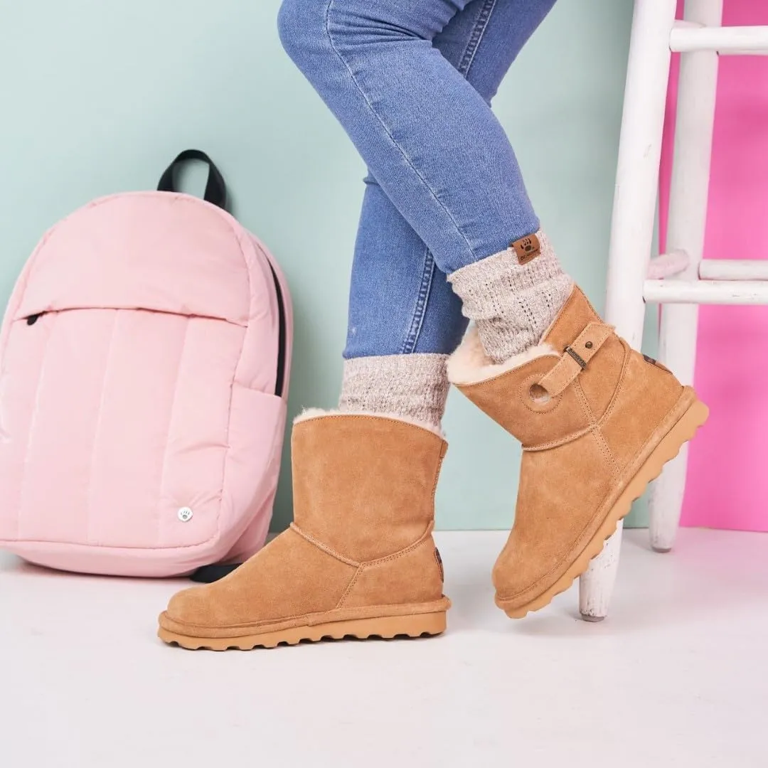 BEARPAW Women's Isabelle Comfortable Winter Boot | Classic Suede Pull On Boot | Multiple Colors & Sizes