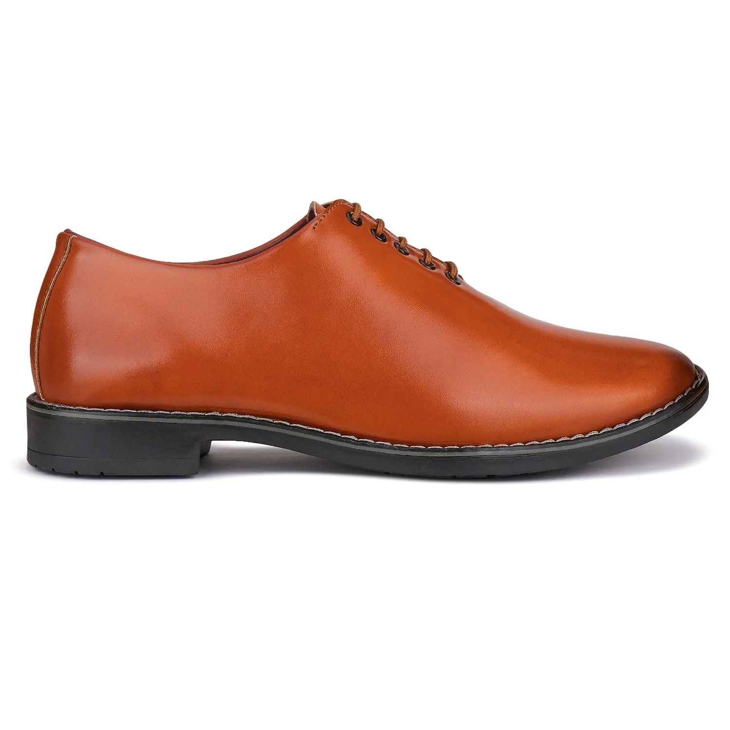 Bersache Comfortable Formal Outdoor Stylish Officewear Partywear Shoes For Men 9102 (Brown)