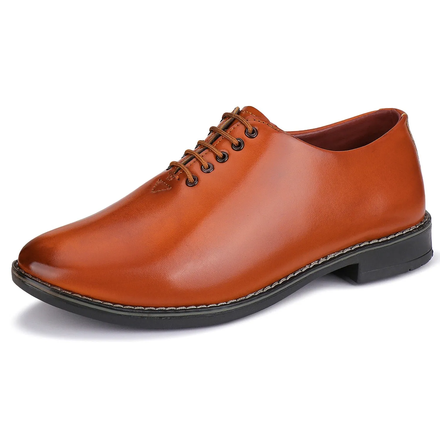 Bersache Comfortable Formal Outdoor Stylish Officewear Partywear Shoes For Men 9102 (Brown)