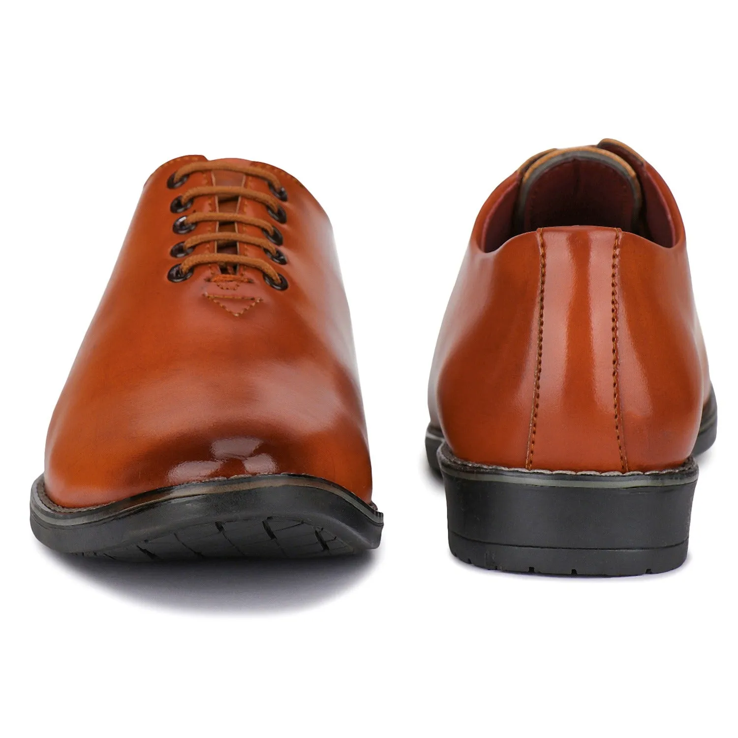 Bersache Comfortable Formal Outdoor Stylish Officewear Partywear Shoes For Men 9102 (Brown)