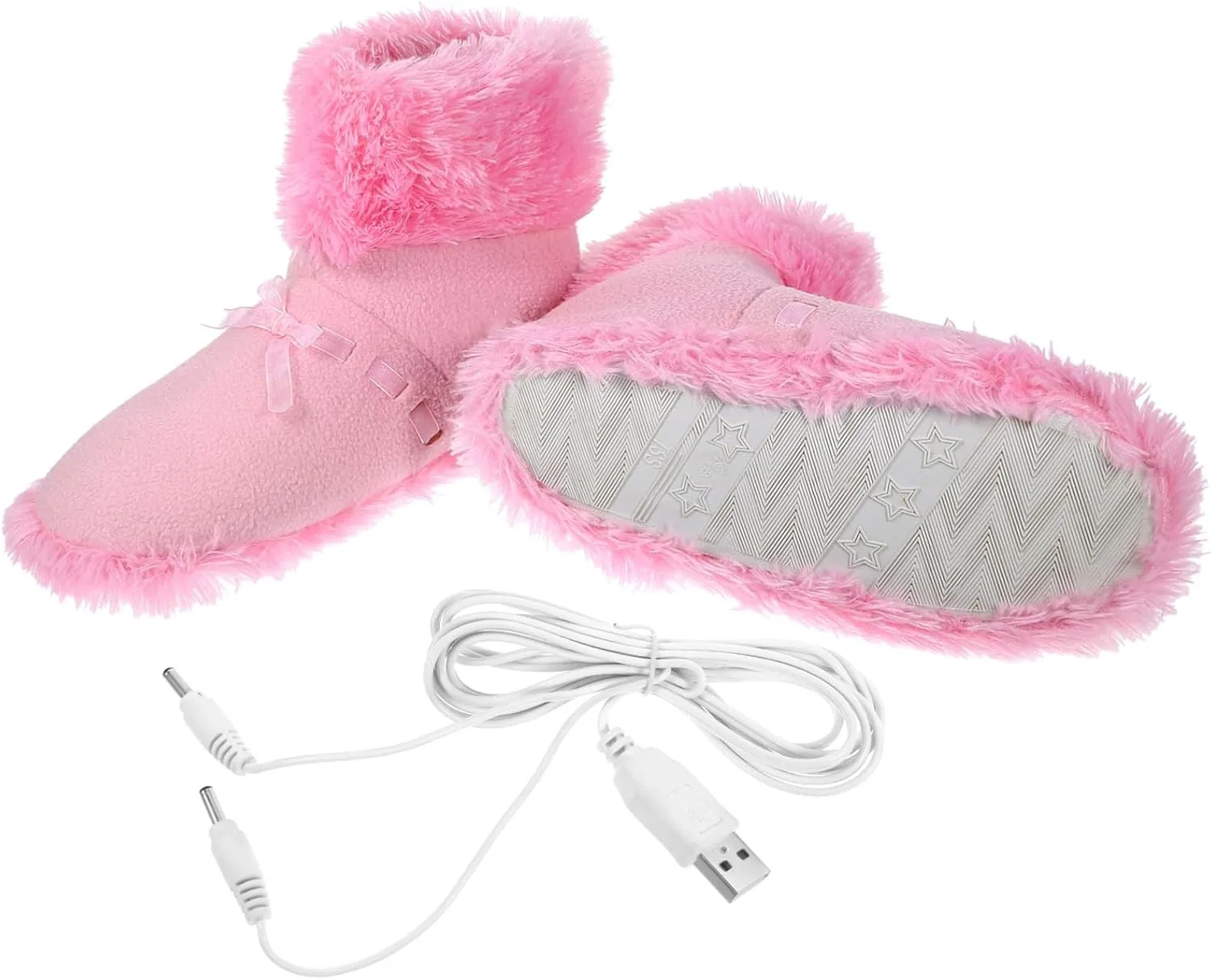 BESPORTBLE Warm Your Feet in Winter Electric Shoes Heated Slippers Comfortable Plush Material Fast Heating for Home Use