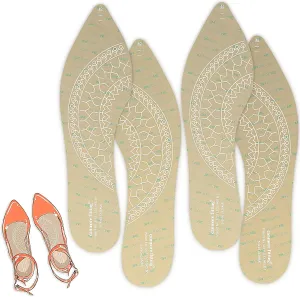 Bionic Fascia Insoles Silicone Self-Adhesive Sticker for High Heel Shoes 0.5MM Keep Comfortable,Non-Slip Anti Odor Resistant,Make Your Shoes More Beautiful(Transparent-2Pair/Pack-42)
