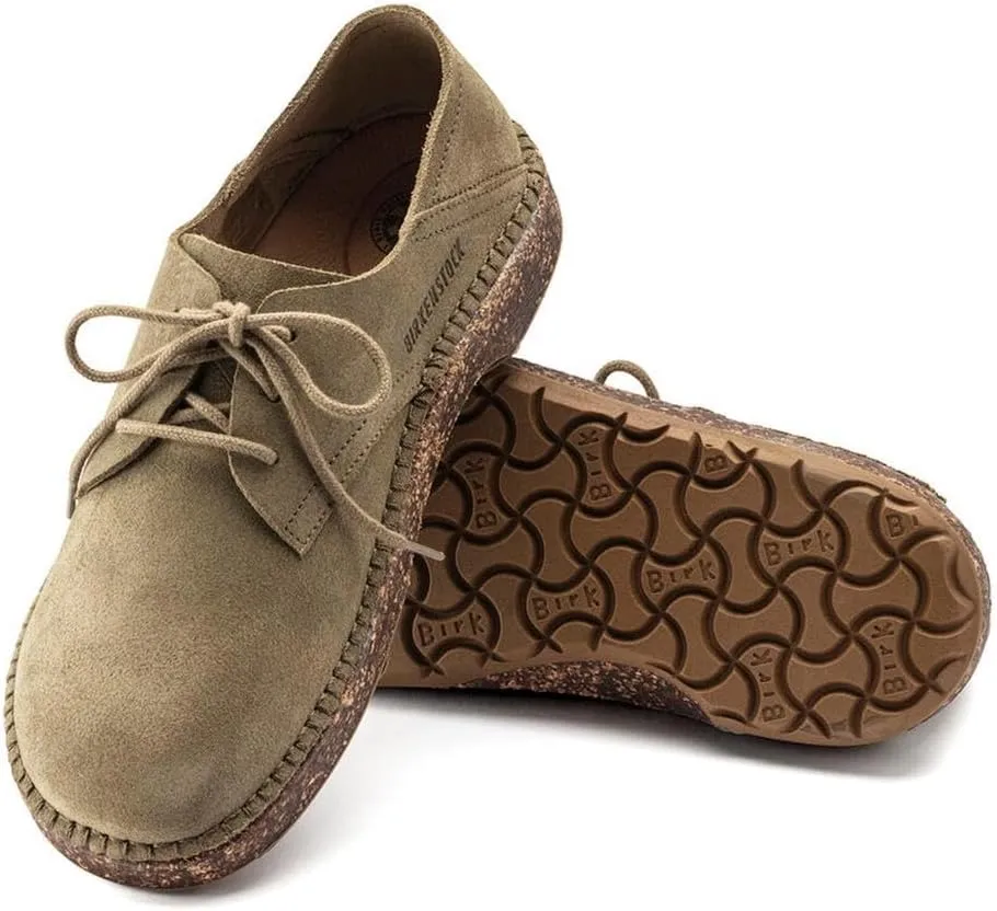 Birkenstock Gary Leather Lace-Up Shoes with Anatomically Shaped Footbed and Durable Thermo Rubber Sole - Multiple Colors & Sizes