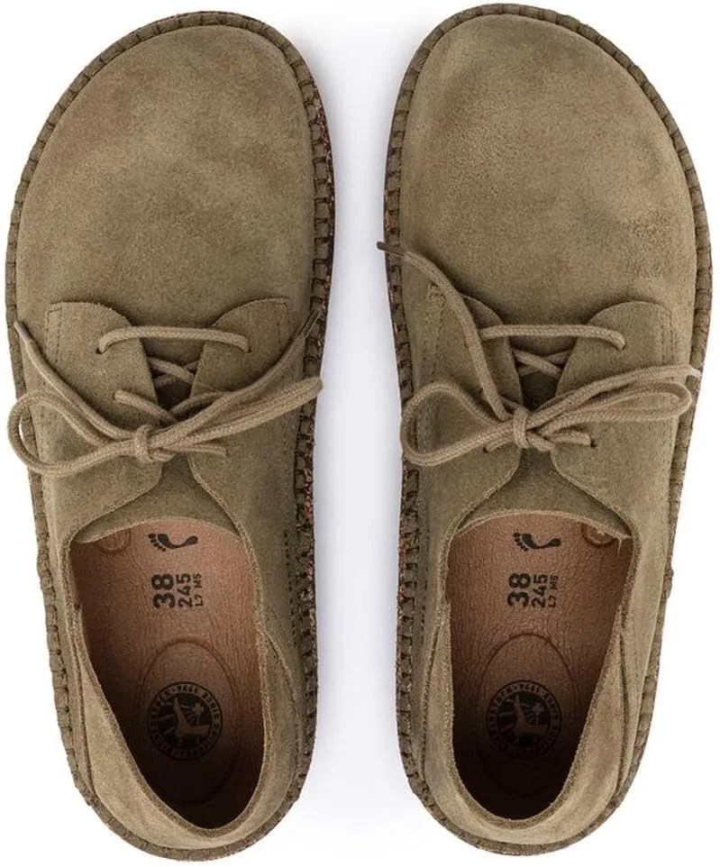 Birkenstock Gary Leather Lace-Up Shoes with Anatomically Shaped Footbed and Durable Thermo Rubber Sole - Multiple Colors & Sizes