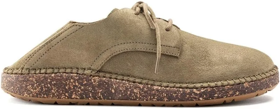 Birkenstock Gary Leather Lace-Up Shoes with Anatomically Shaped Footbed and Durable Thermo Rubber Sole - Multiple Colors & Sizes