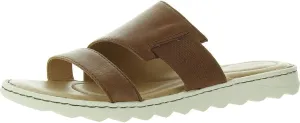 BORN Womens Stretch Leather Slide Sandals
