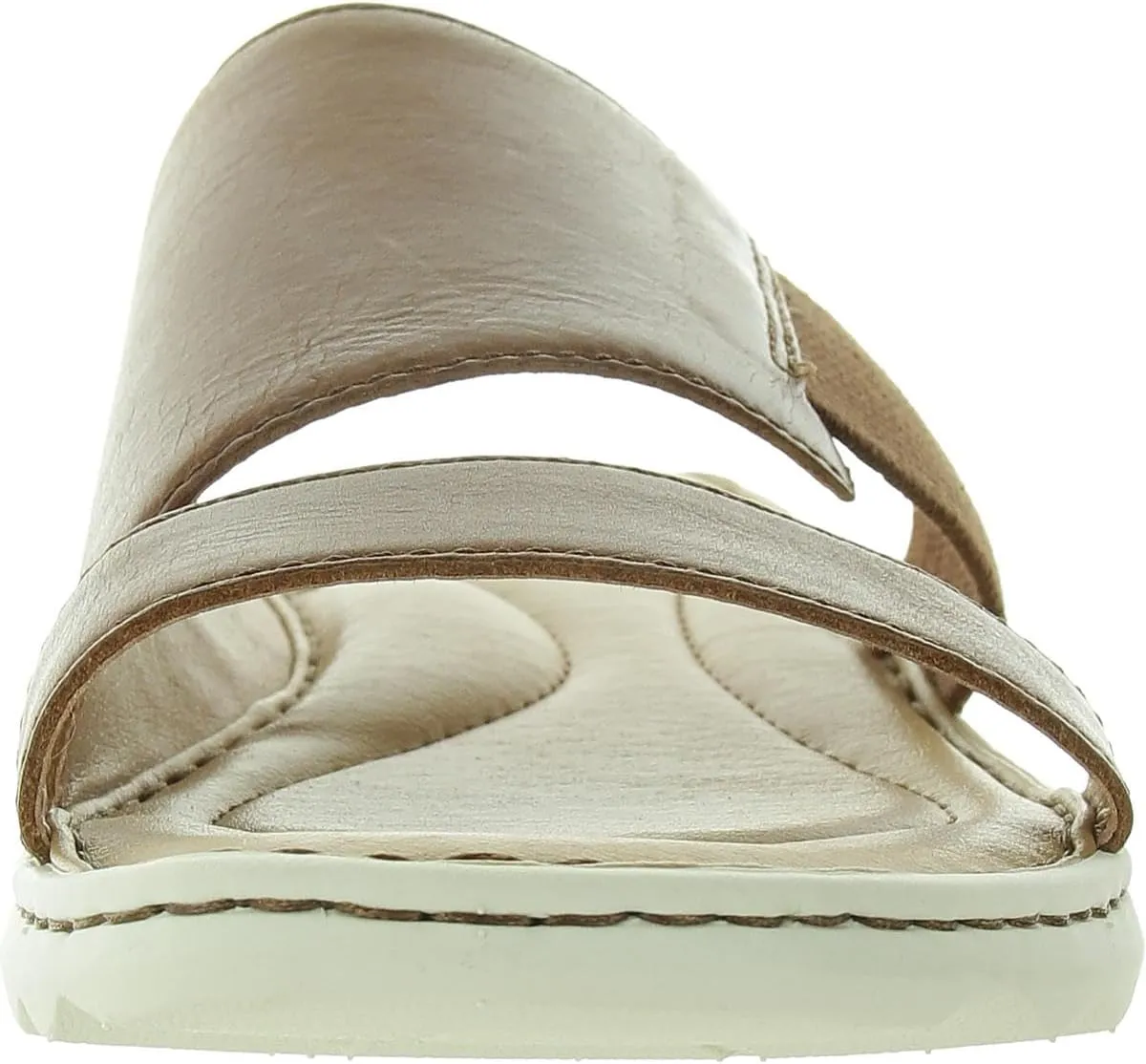 BORN Womens Stretch Leather Slide Sandals