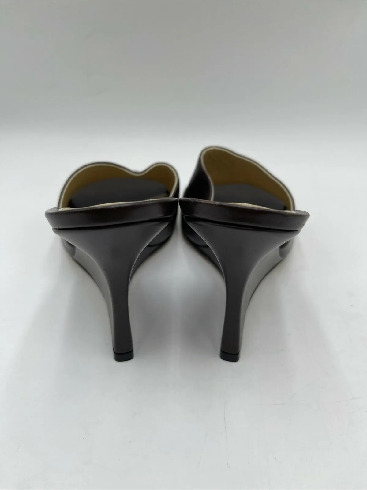 Bottega Veneta Women's Wedge Slide Sandals Brown Size 36 - Very Good