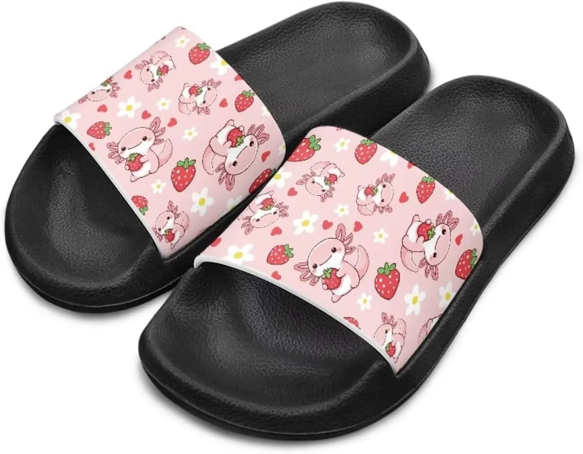 Boys Girls Slip On Slippers Cartoon Open Toe Design Comfortable Living Room Sandals for Beach Days Funny