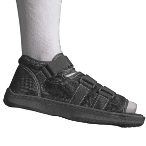 Brace On Post Op Shoe - Orthopedic Shoes for Women & Men, Walking Boot, Ankle Support for Men & Women, Plantar Fasciitis Brace, Medical Boot for Injury (Men, Large, Shoe Size 10-11.5) Black