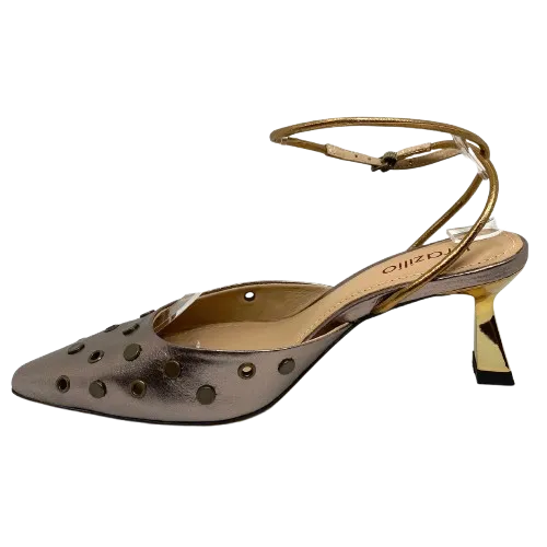 Brazilio Stud Closed Toe  -  Pewter