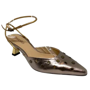 Brazilio Stud Closed Toe  -  Pewter