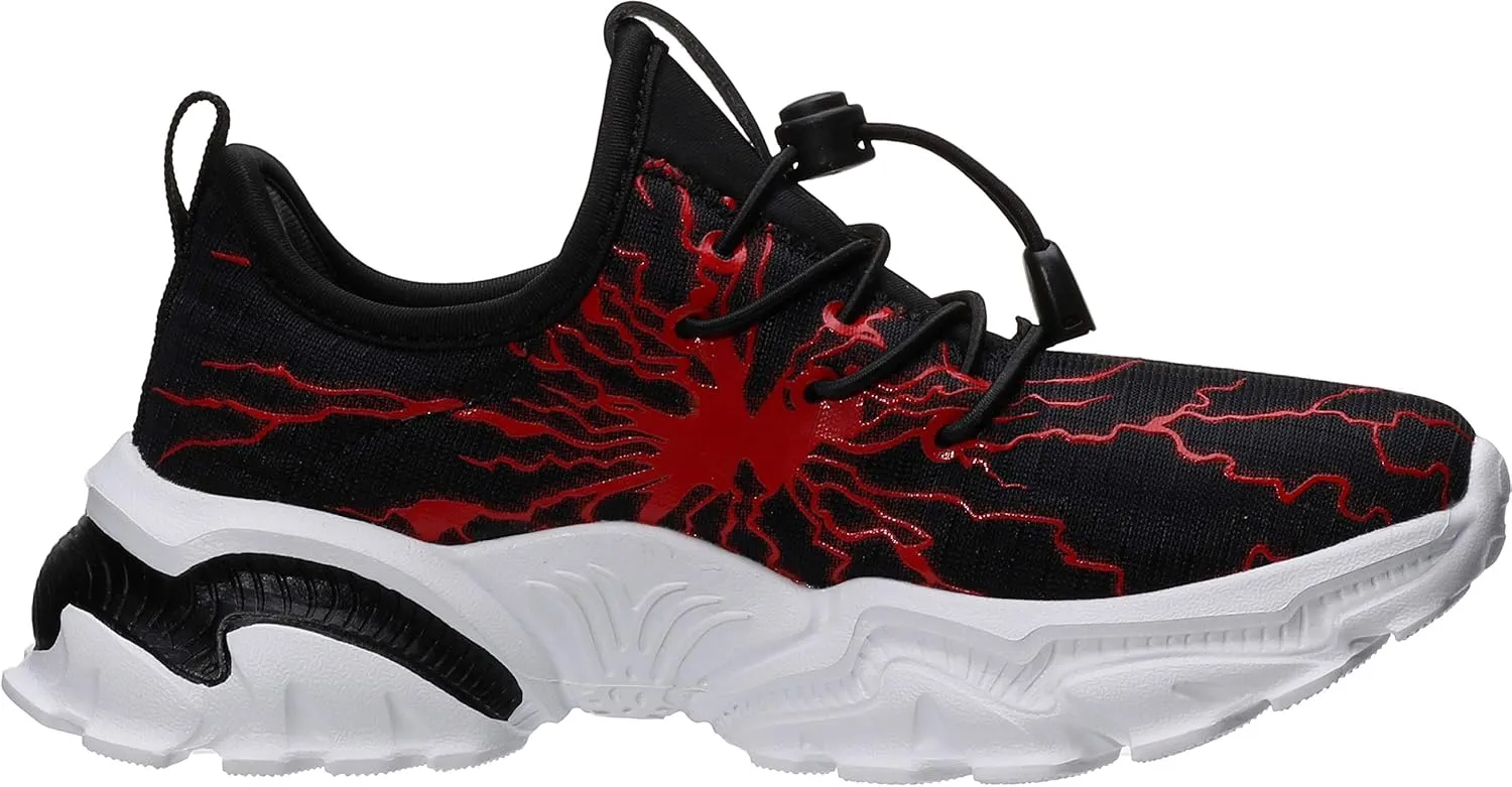 BRONAX Little/Big Boys Comfortable Graffiti Personality Tennis Shoes