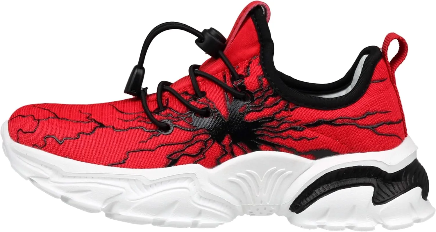 BRONAX Little/Big Boys Comfortable Graffiti Personality Tennis Shoes