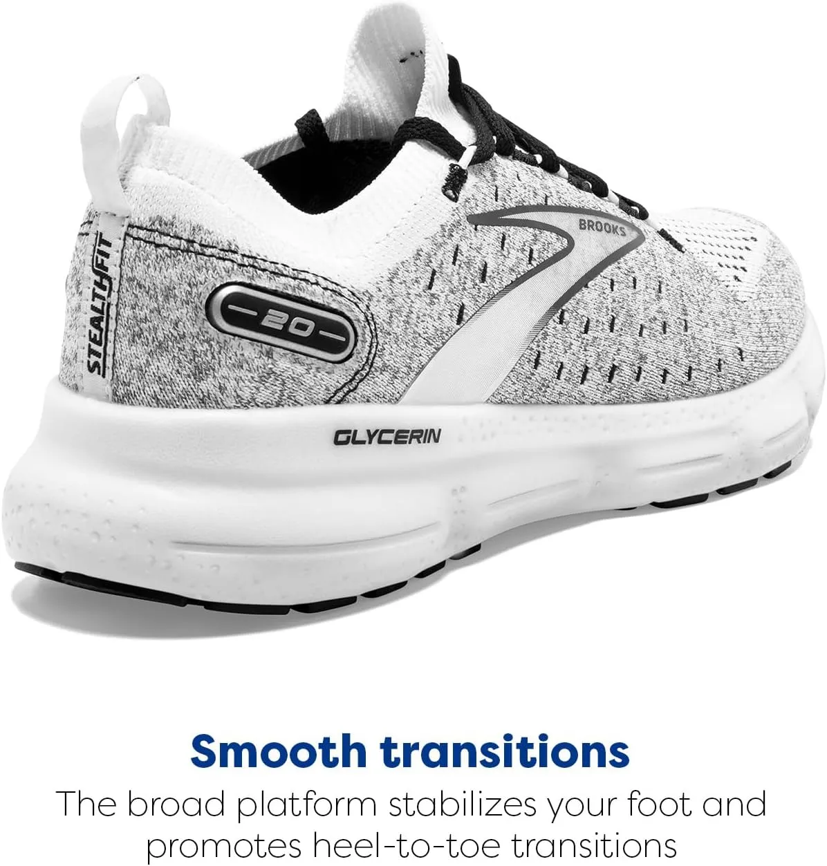 Brooks Men’s Glycerin StealthFit 20 Neutral Running Shoe