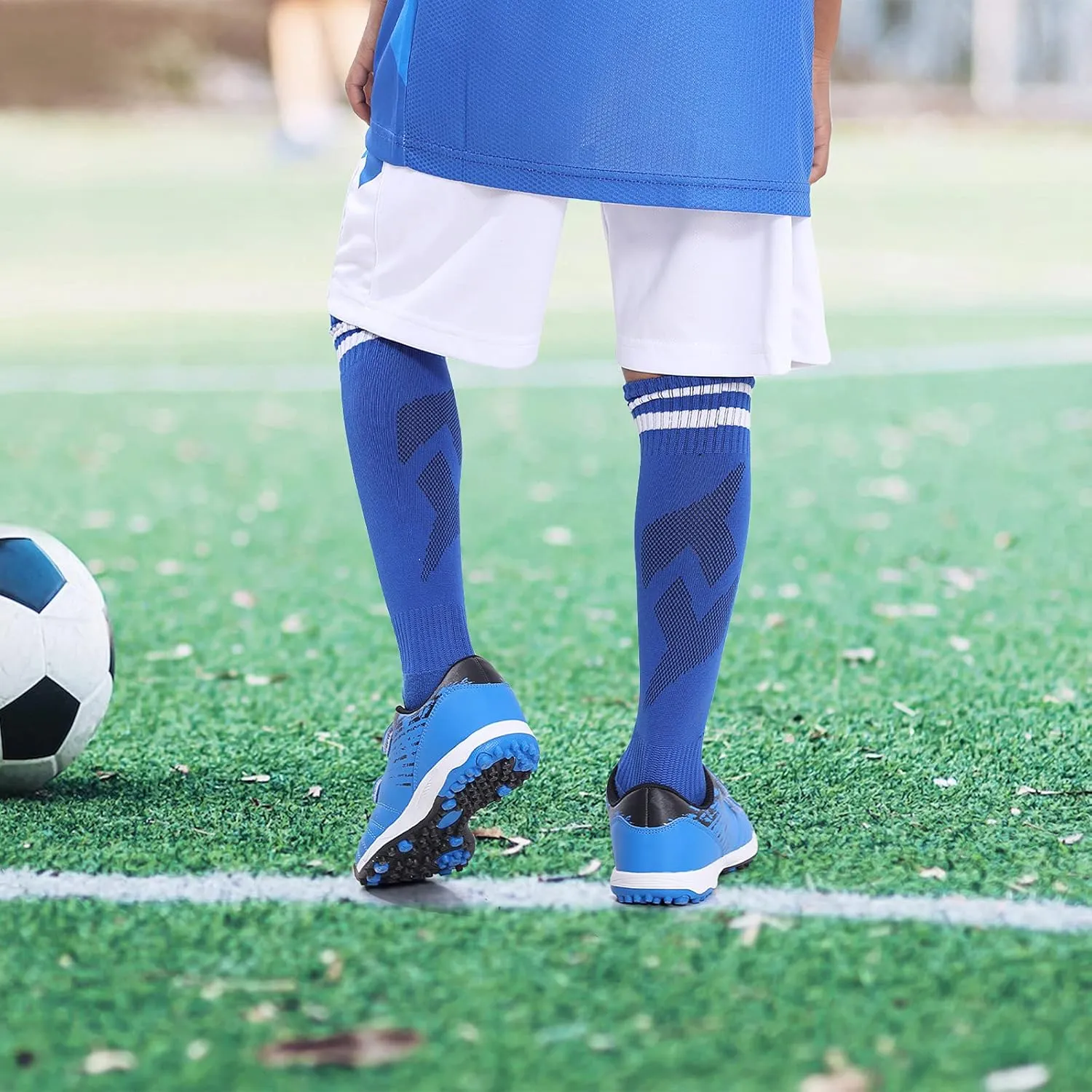 brooman Kids Comfortable Turf Soccer Shoes Athletic Football Shoes