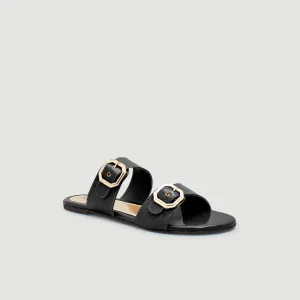 Buckled Thong Slides