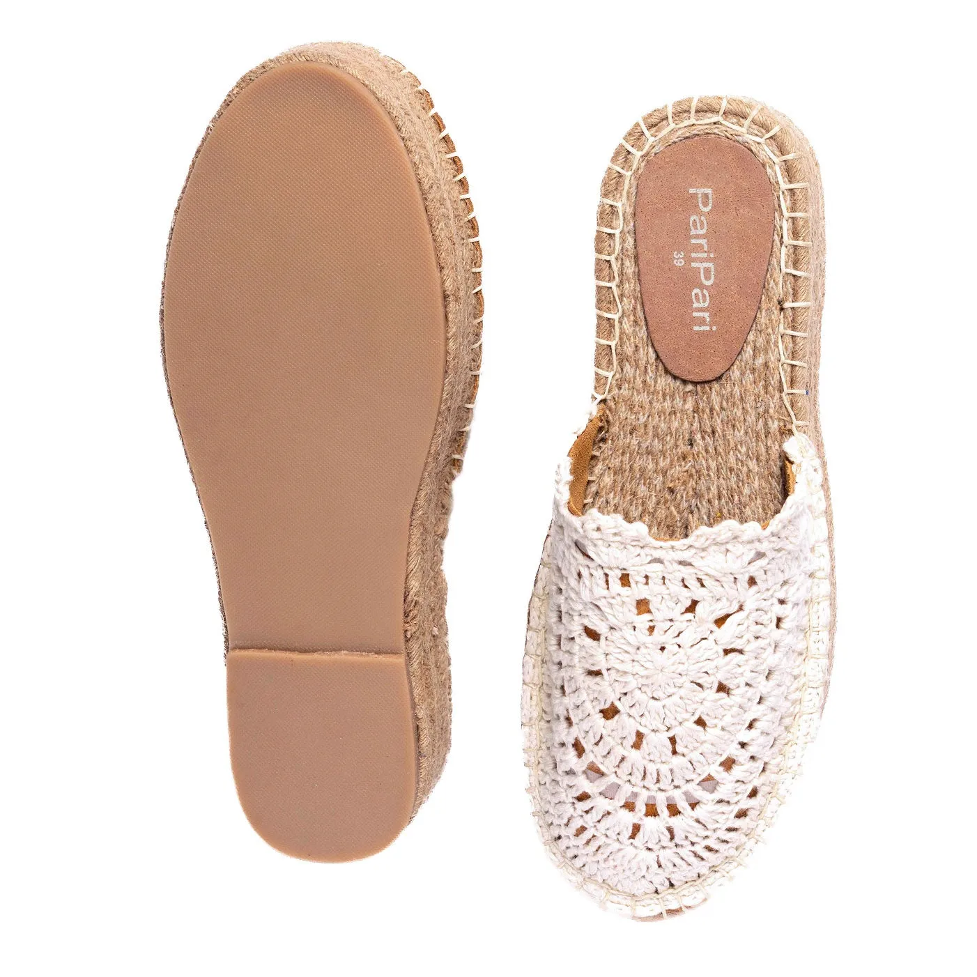 Camellias Crochet Espadrilles Platforms