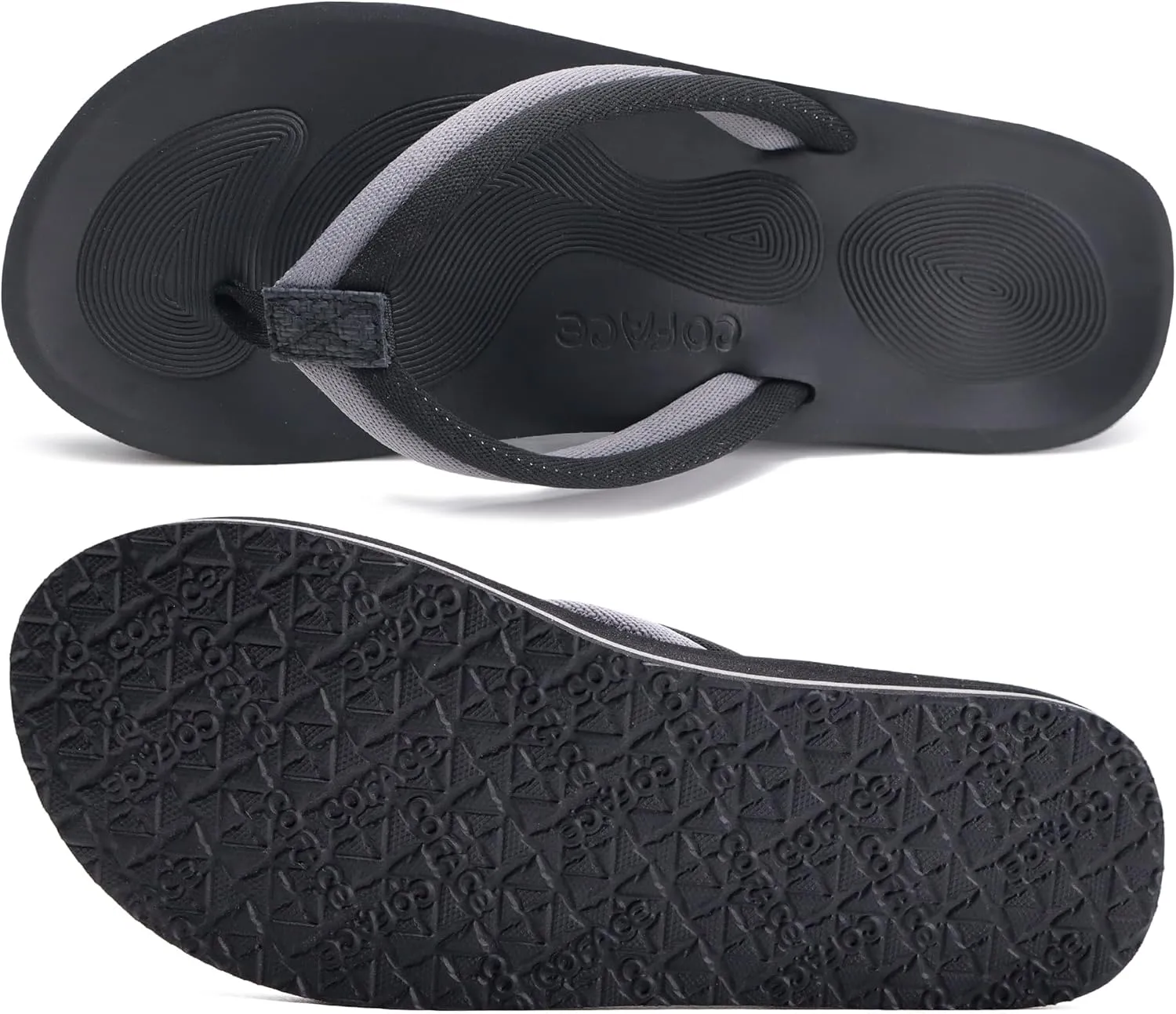 COFACE Flip Flops For Women with Arch Support Comfortable Woman Thong-Sandals Yoga Mat Lightweight Orthopedic Womens Flip-Flop