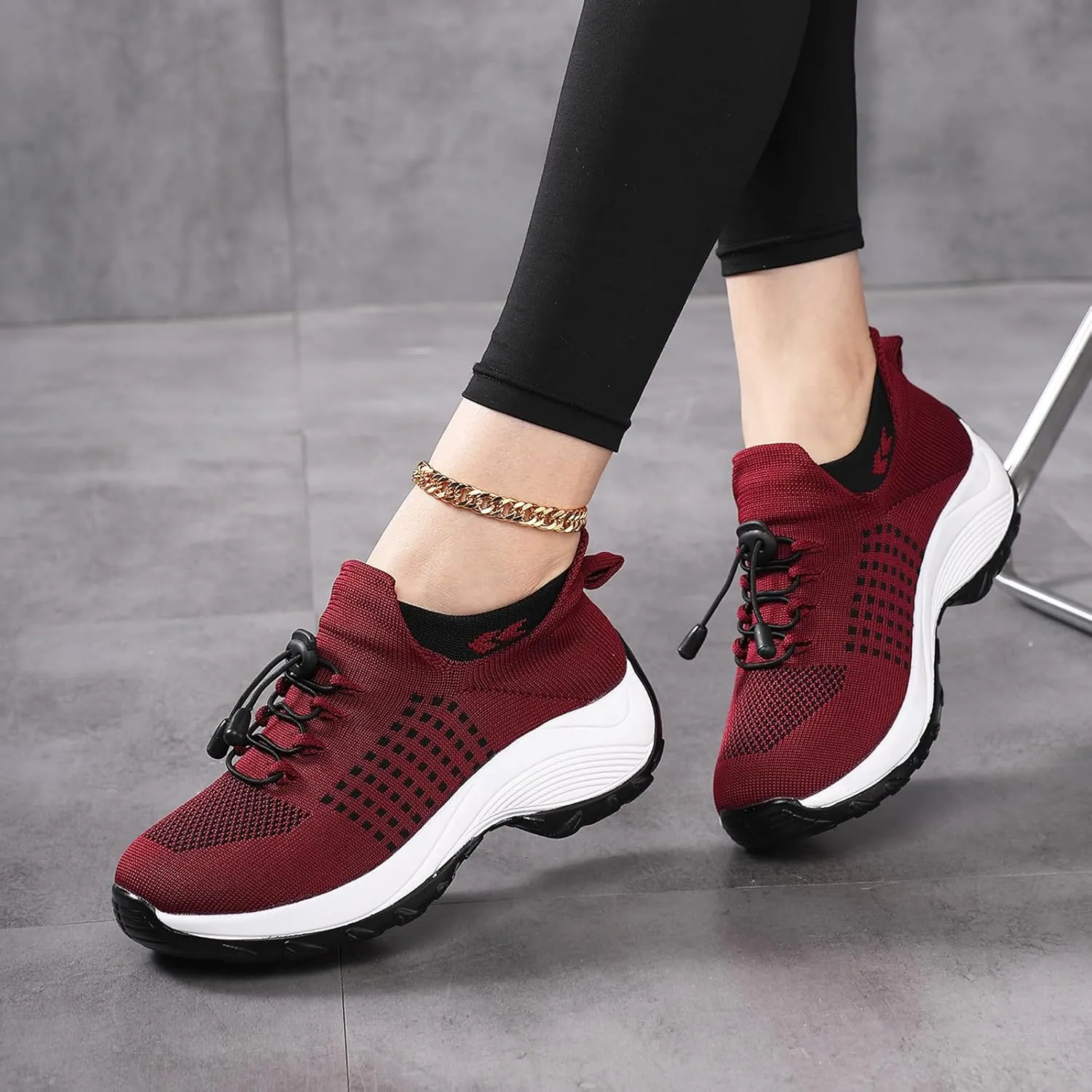 Comfort Wear Orthowear Shoes for Women Plantar Fasciitis Ortho Stretch Cushion Shoes for Women, Comfortable Orthopedic Walking Sneakers Nurse Shoe Mesh Breathable Diabetic Shoe