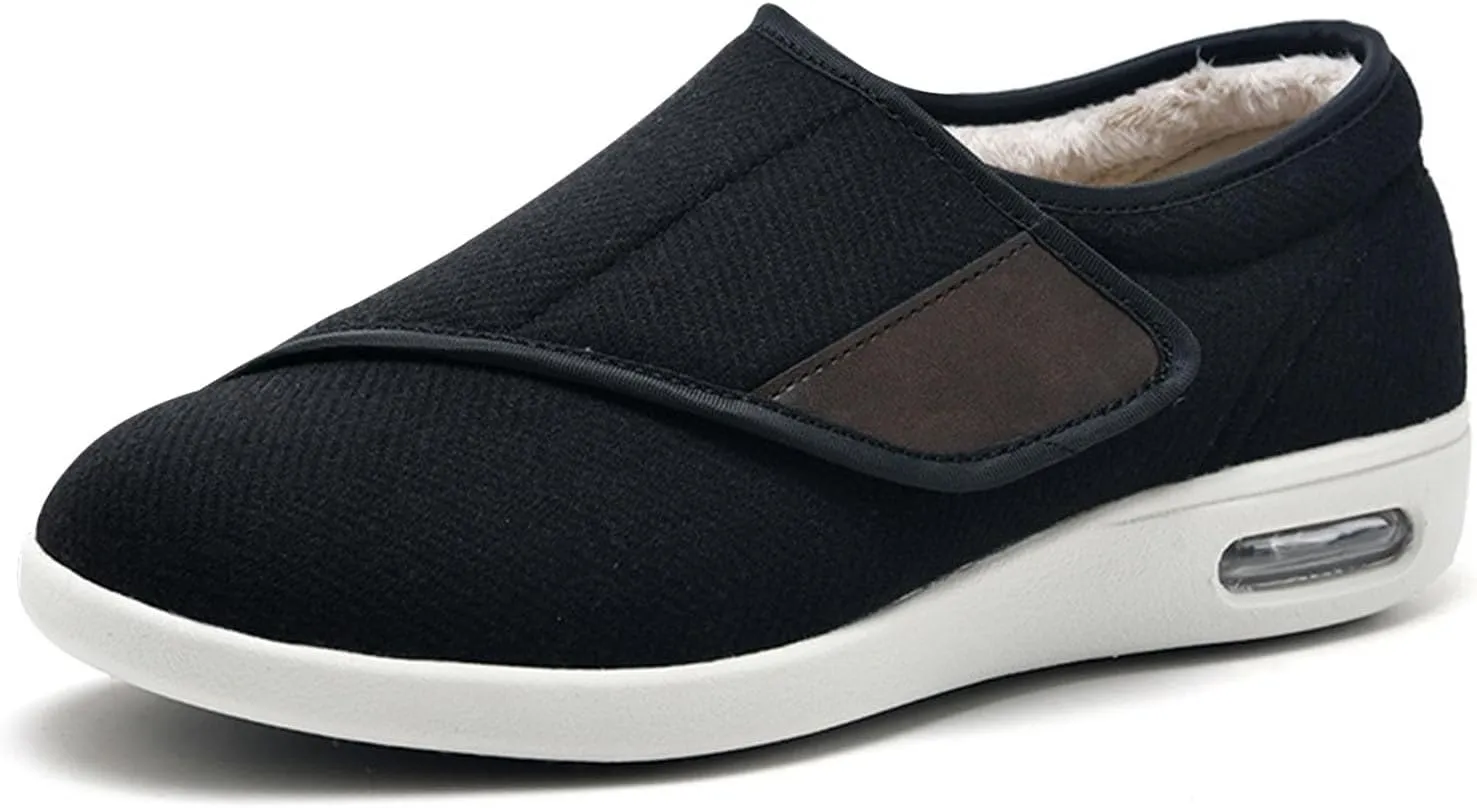 Comfortable Casual Shoes, Wide Fit Walking Shoes for Diabetics Winter Middle-Aged and Elderly Mom and Dad Shoes Warm Casual Shoes