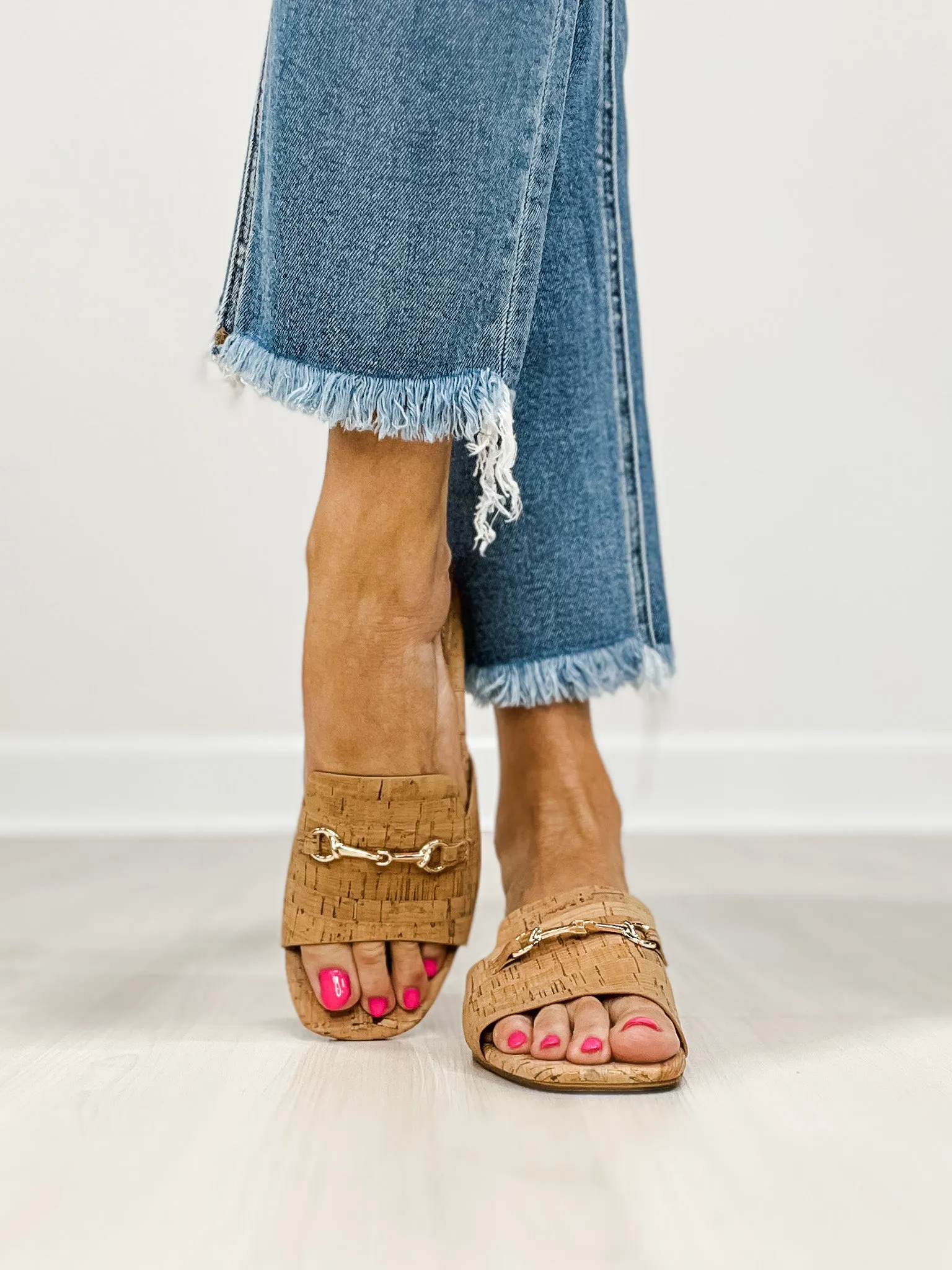 Corkys Bit Of A Breeze Slide Sandals in Cork
